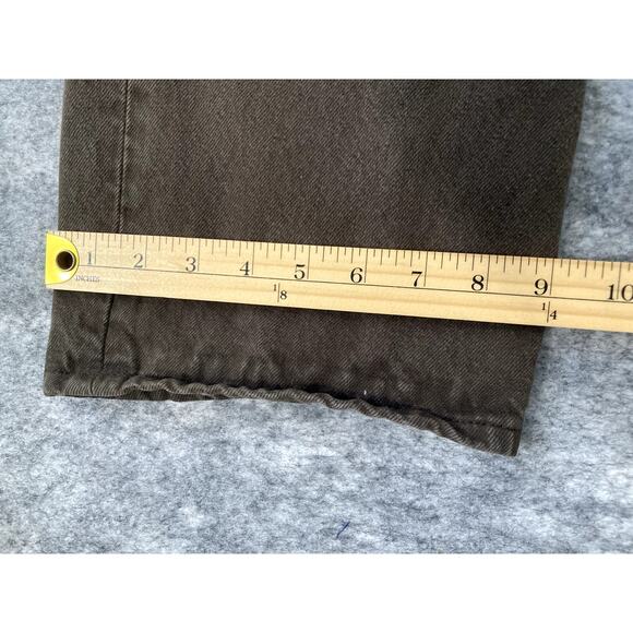 Levi 501 Jeans Brown Mens 36x30 Button Fly Wide Leg Boot Cut Denim Western - Picture 5 of 9